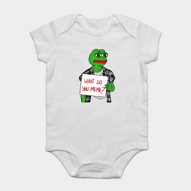 What Do You Meme Baby Bodysuit by dumbshirts